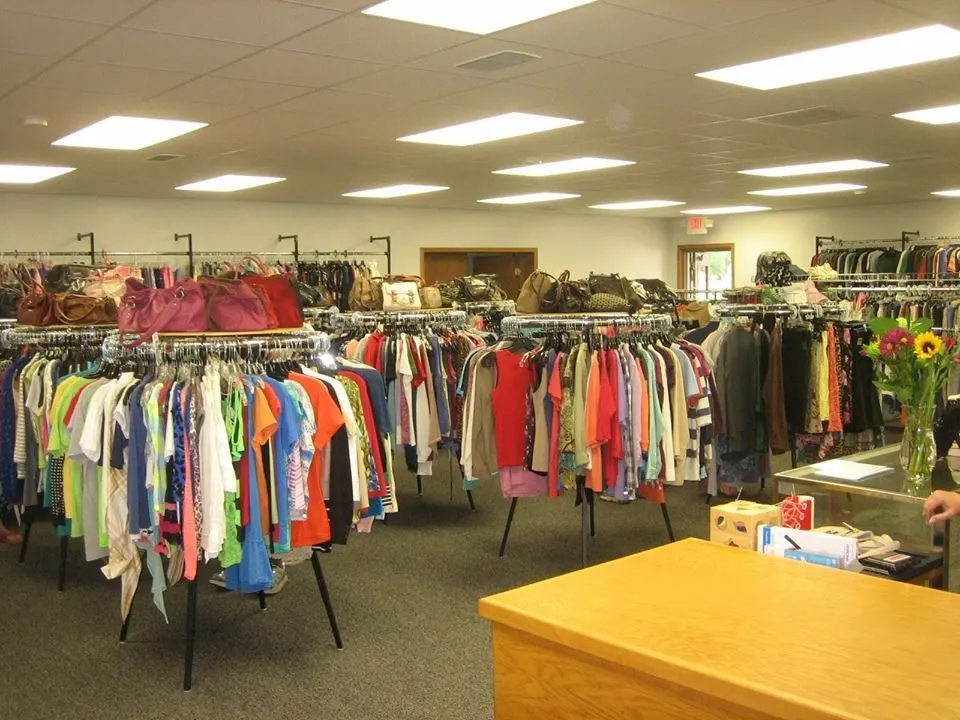 Bright, organized racks on the sales floor