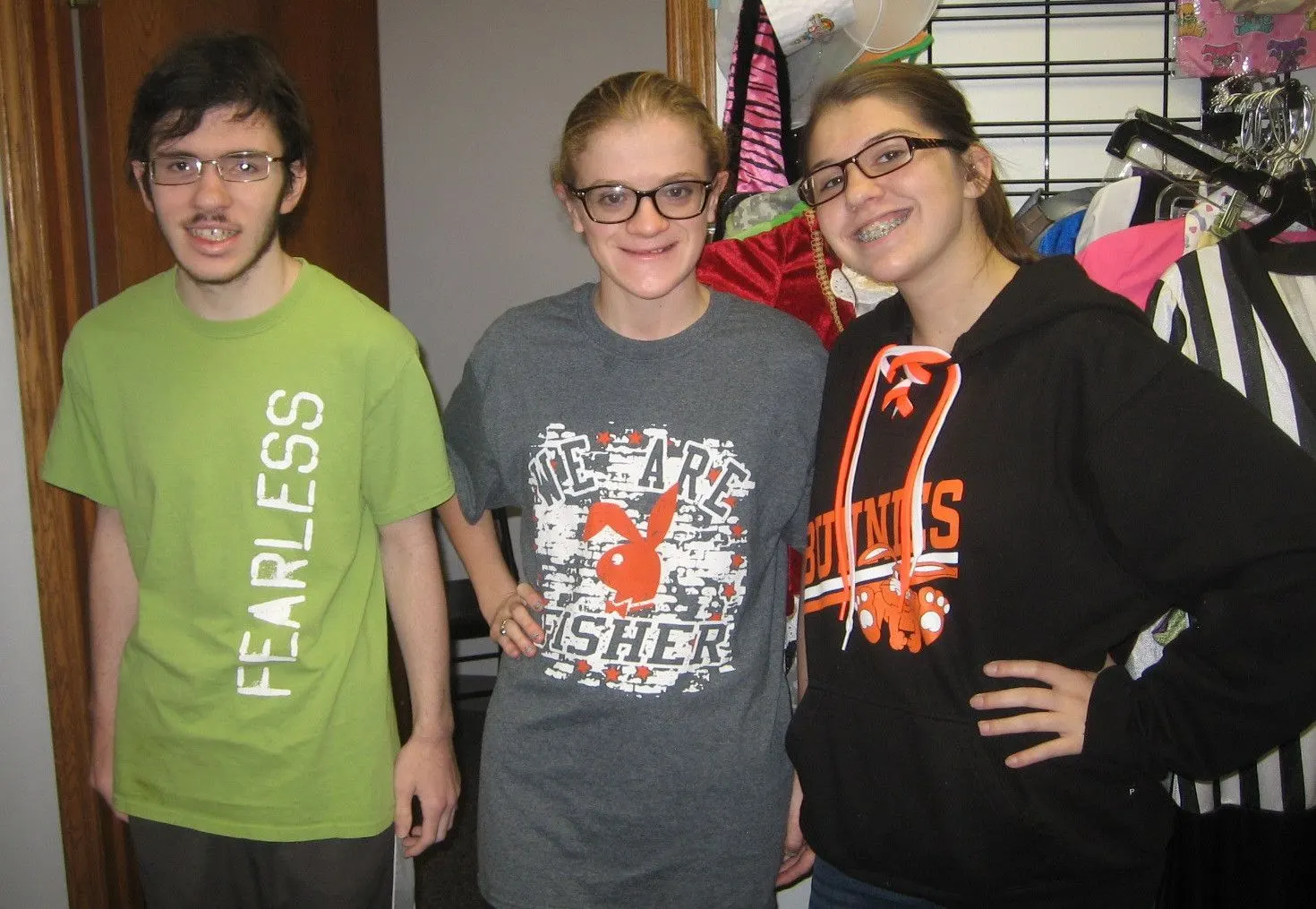 A visiting school volunteer group serving at Seek And Find